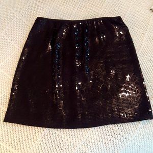 Black Sequin Skirt